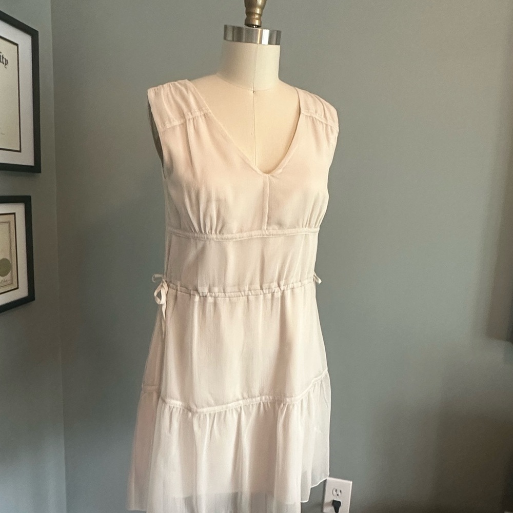 Gap Cream Sleeveless Dress